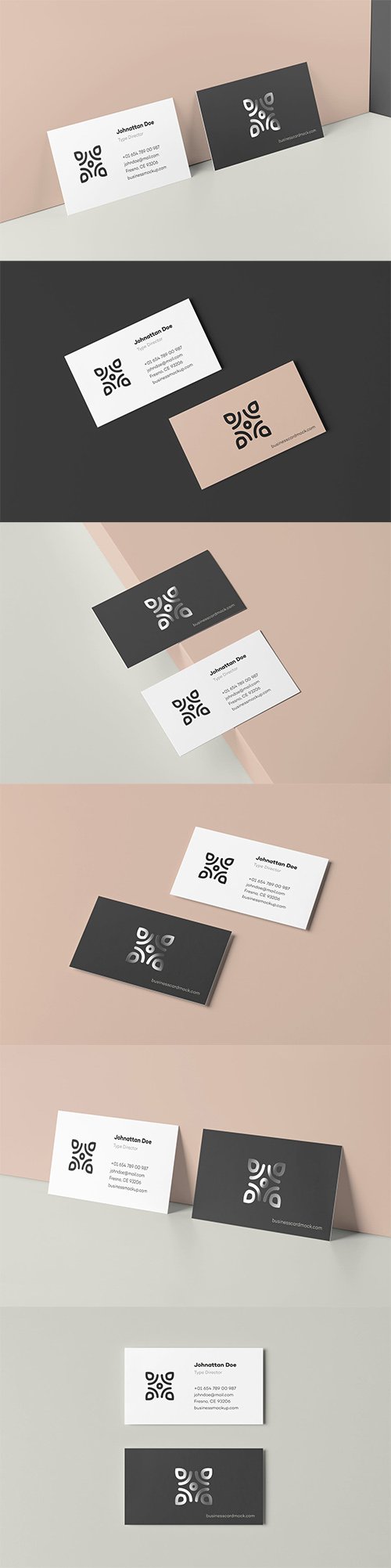 Business Card Mock-up 90x50