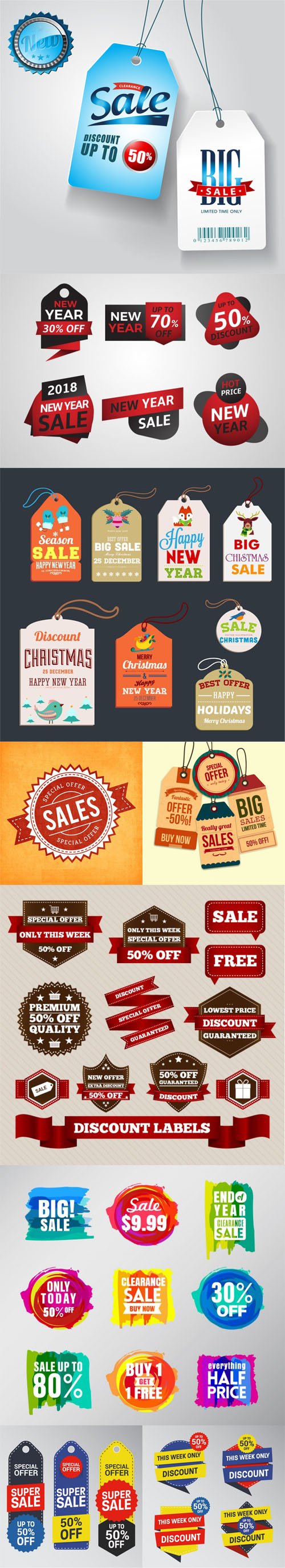 Sales Elements Big Collection in Vector