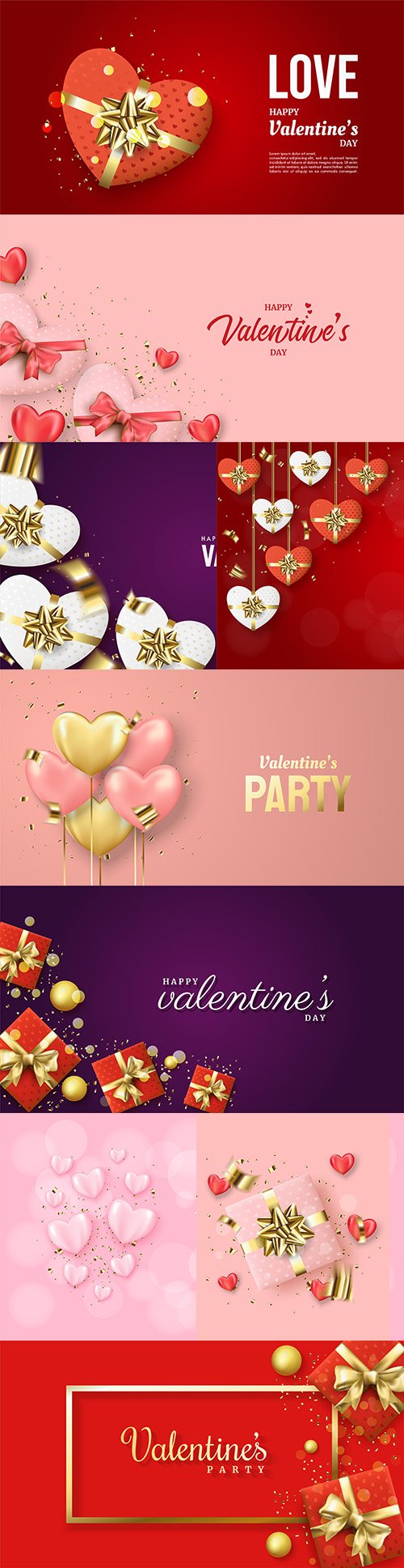Valentine's Day romantic elements decorative illustrations 18