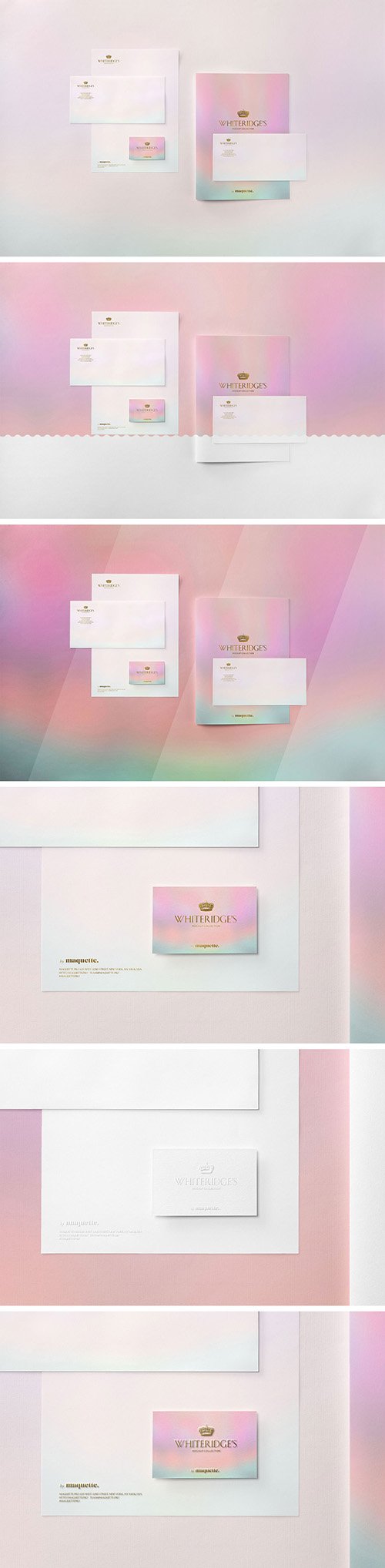 Luxury Gold-Embossed Corporate Stationery Mockup 7