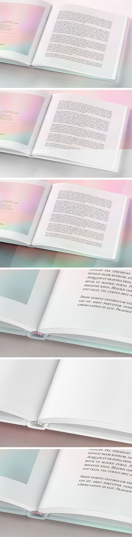 Open Square Book Mockup 2