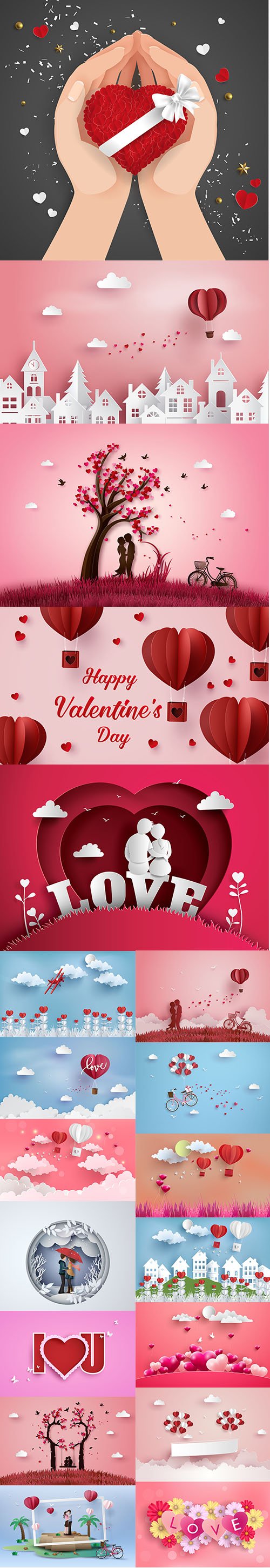 Happy Valentine's Day illustration set Vol 9