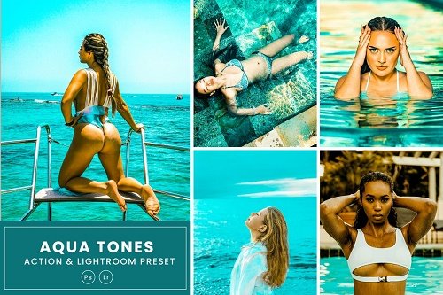 Aqua Tones Action & Lightrom Presets