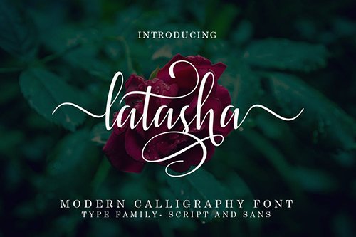 Latasha Font Family