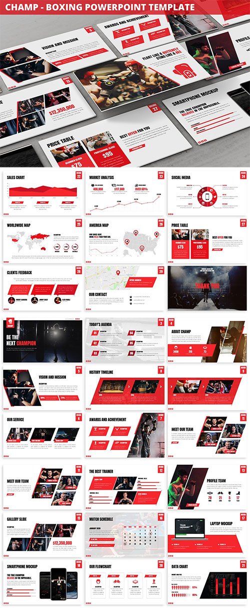 Champ - Boxing Powerpoint Template