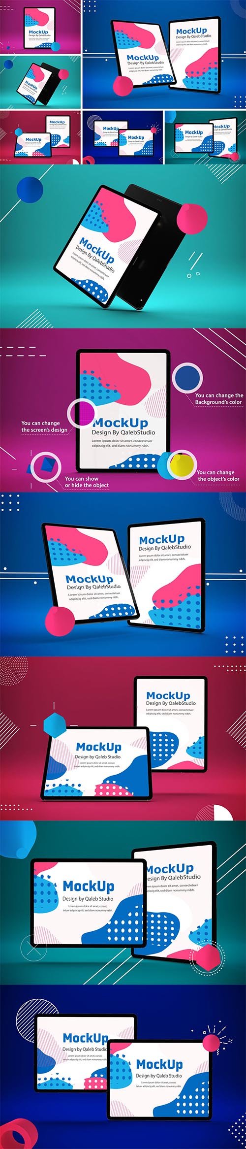 Abstract iPad Pro Mockup