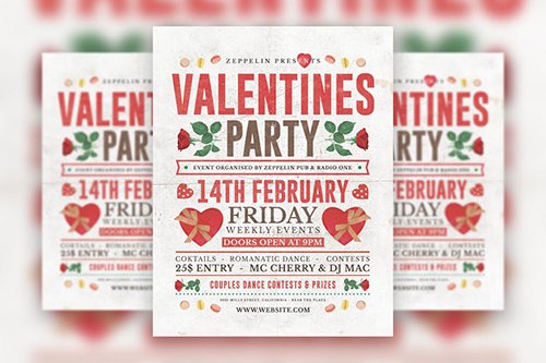 Valentine's Day Flyer Template Vol.3