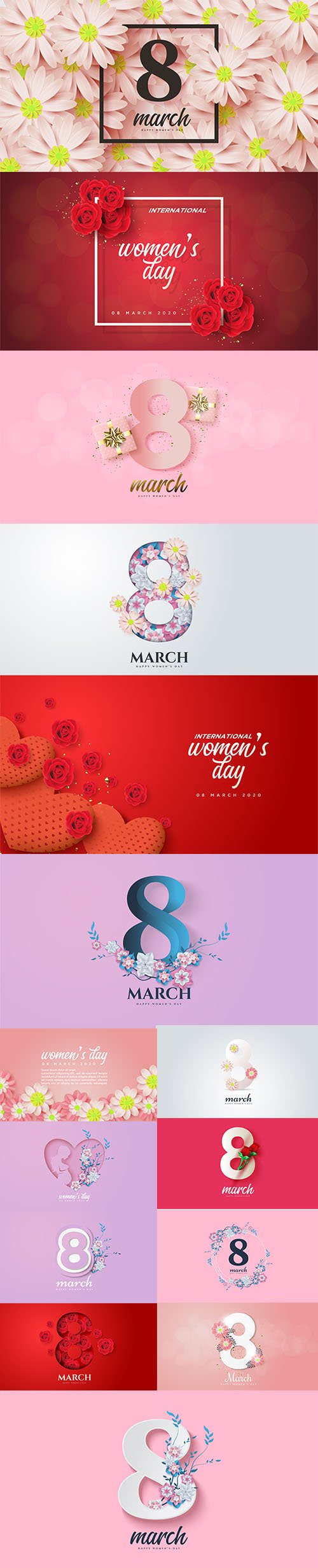 Set of Womens Day Illustrations