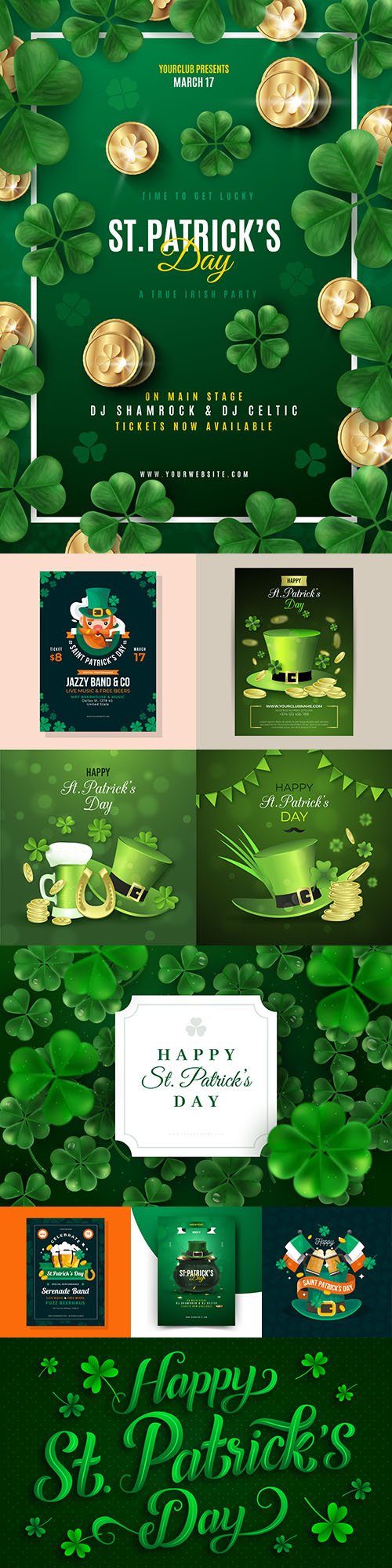 St. Patrick 's Day party design illustrations 2