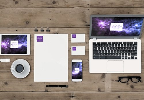 Multiple Devices on Wooden Table 1