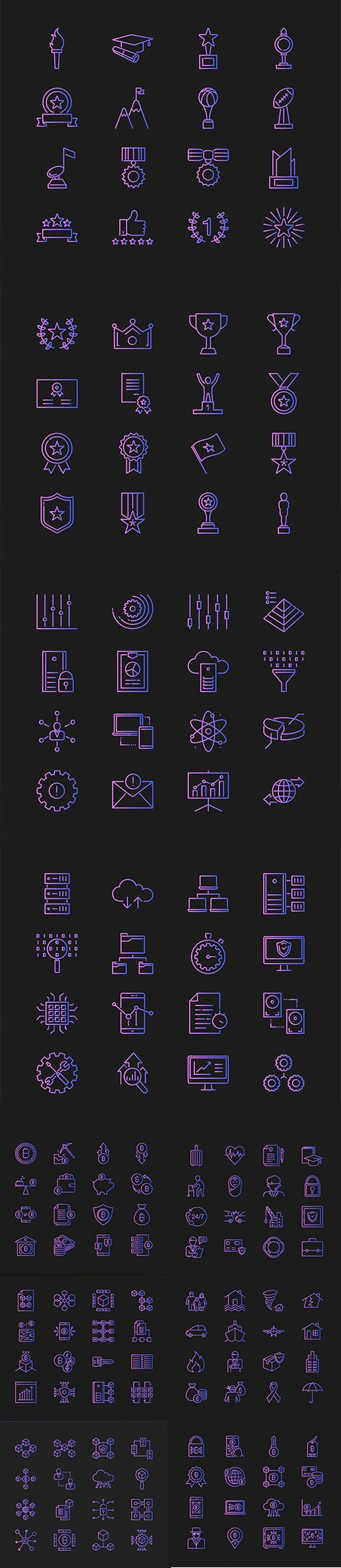 Vector Set of Different Concept Icons