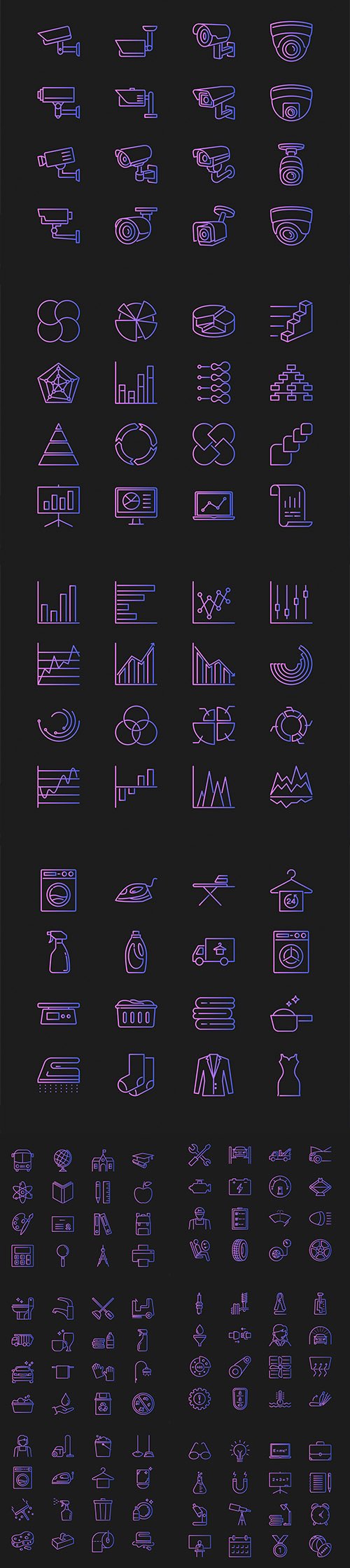 Vector Set of Different Concept Icons Vol 2