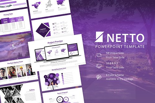 Netto Presentation Powerpoint Template