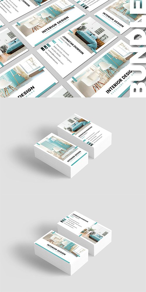 Business Card - Interior Design Bundle 2 in 1