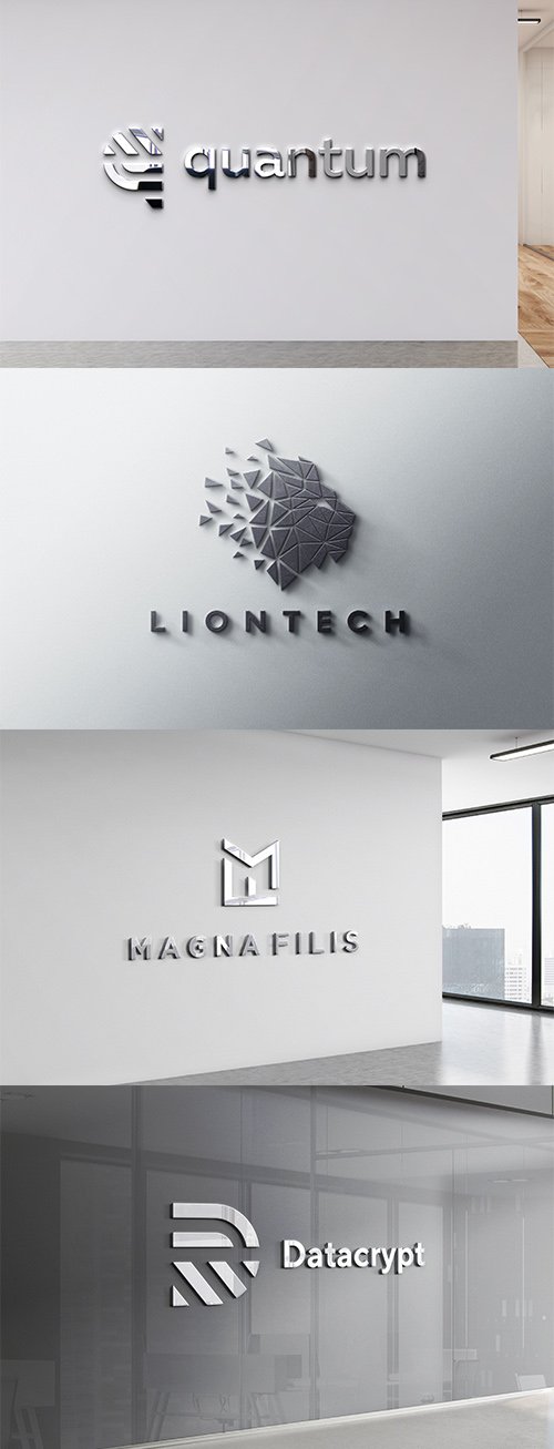 Download Logo Mockup Wall Office Hall Set Mockups Free Psd Templates PSD Mockup Templates