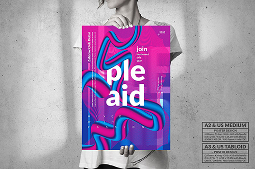 Pleaid Poster Design - Music Event PSD