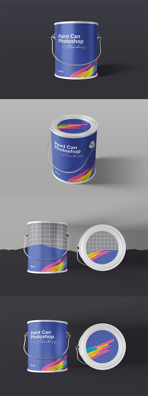 Paint Can Mockups