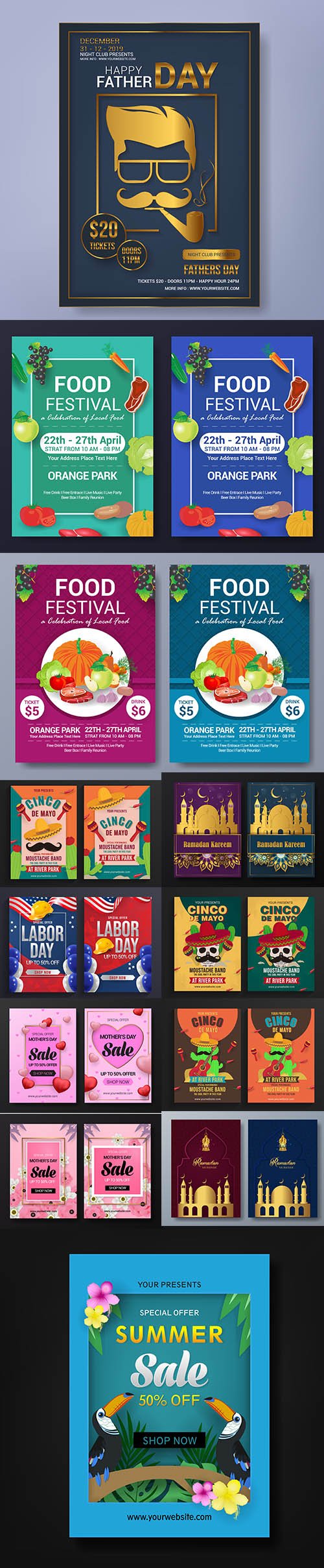 Mix Flyer Template Bundle