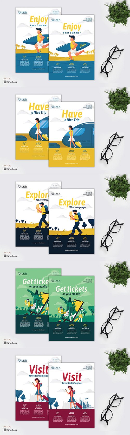 Enjoy Travel Agency - Creative Flyer Vol.01-05 GR