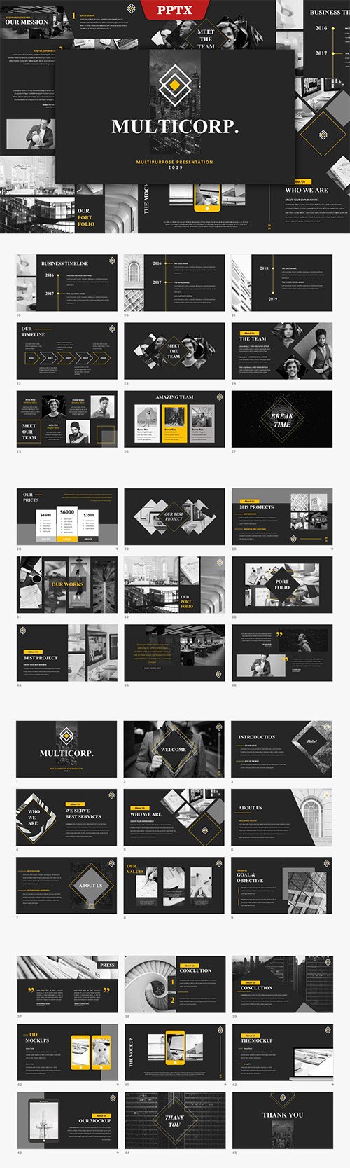 Multicorp - Multipurpose Powerpoint and Keynote Template