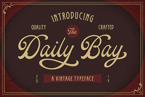 Daily Bay Font Duo + Extras