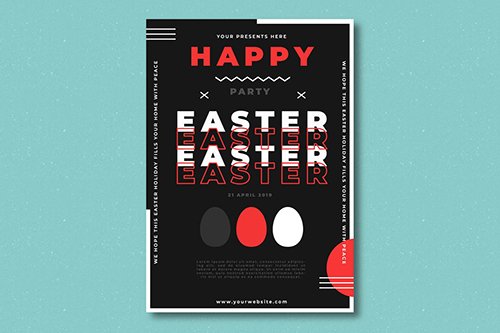 Easter Party Flyer Template