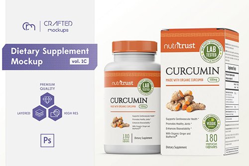 Dietary Supplement Mockup v. 1C
