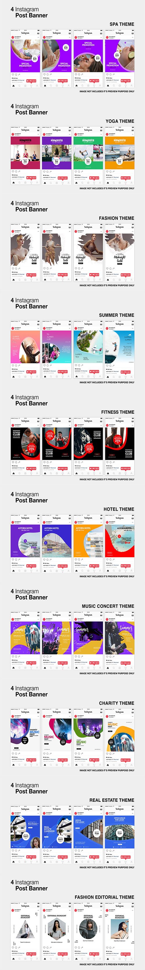 Instagram Posts Banners Pack