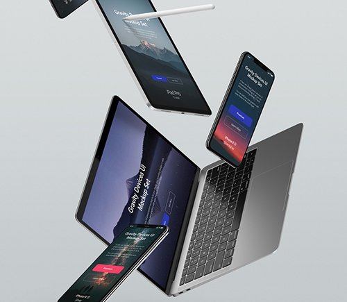 Gravity Devices UI Mockup Set v3