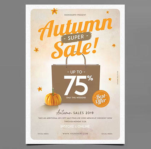 Autumn Sale Flyer LXPAK3Z