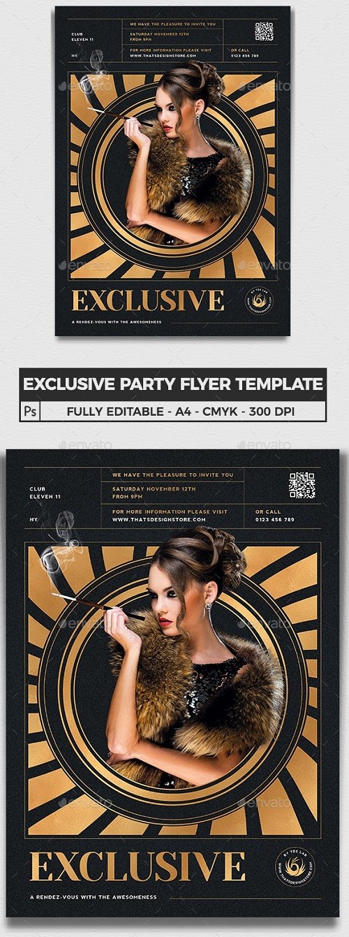 Exclusive Party Flyer Template V3