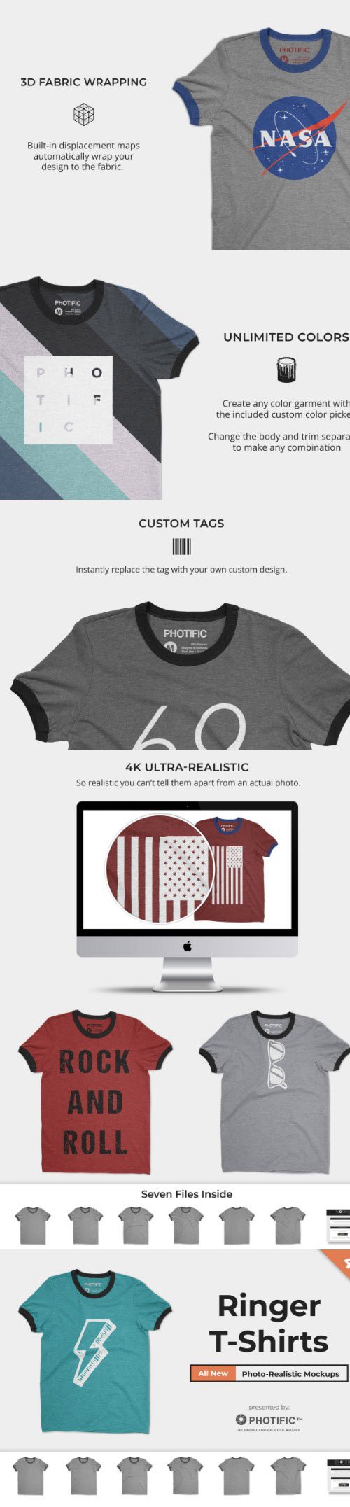 Ringer T-Shirt Mockups