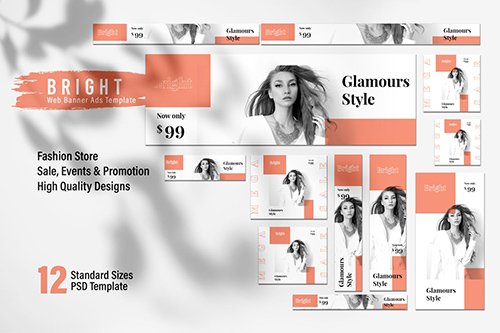 BRIGHT Fashion Store Web Banner Ads