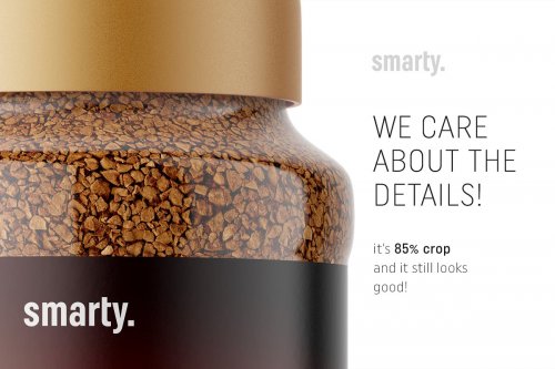 Glass coffee jar mockup 3349637