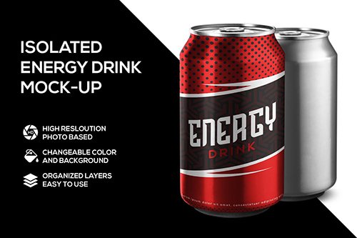 Soda can mockup