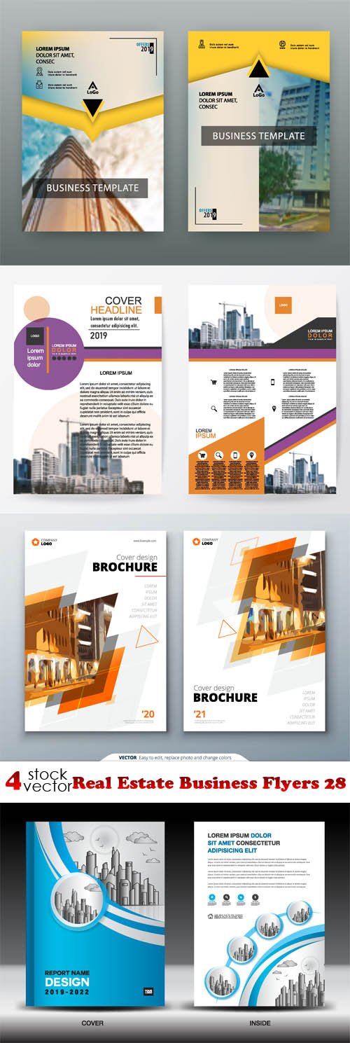 Vectors - Real Estate Business Flyers 28