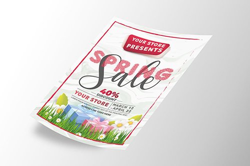 Spring Sale Flyer PSD