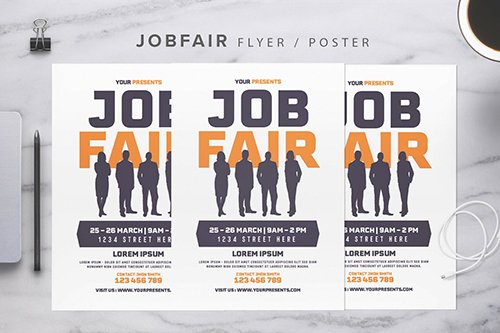 Job Fair Flyer PSD