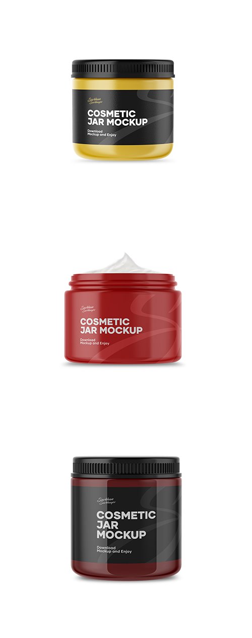 Cosmetic Jar Mockup Pack