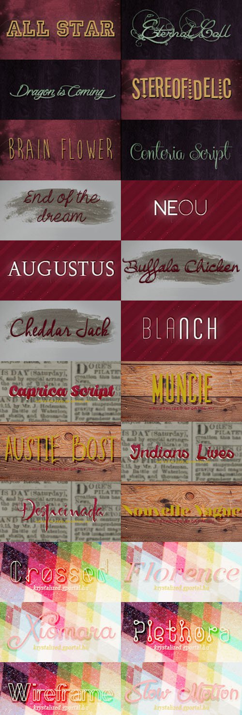 64 Fonts Collection