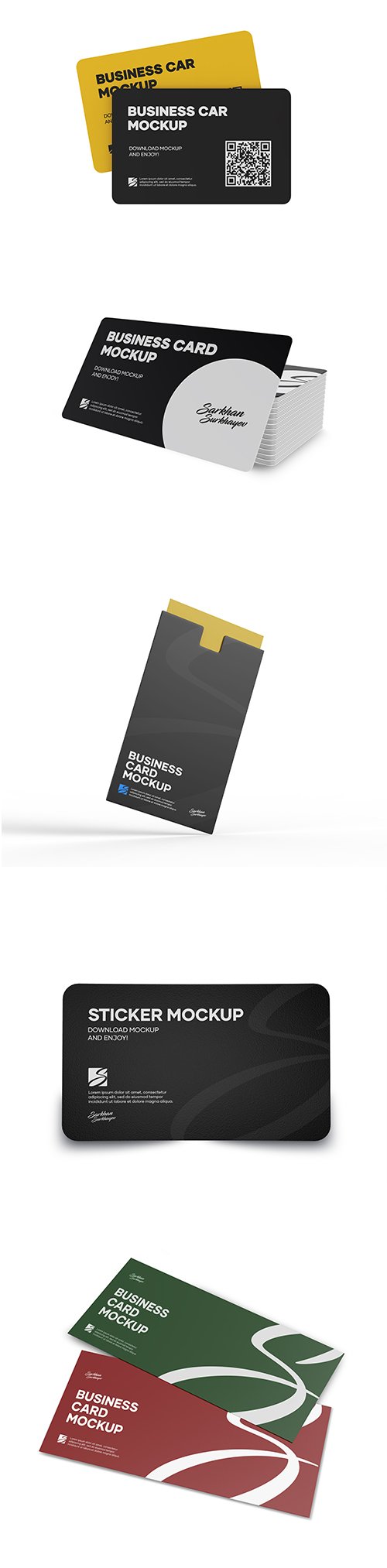 Business Card Mockup Set