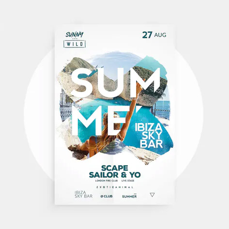 Summer Poster PSD