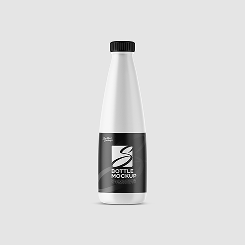 Plastic Milk Bottle Mockup