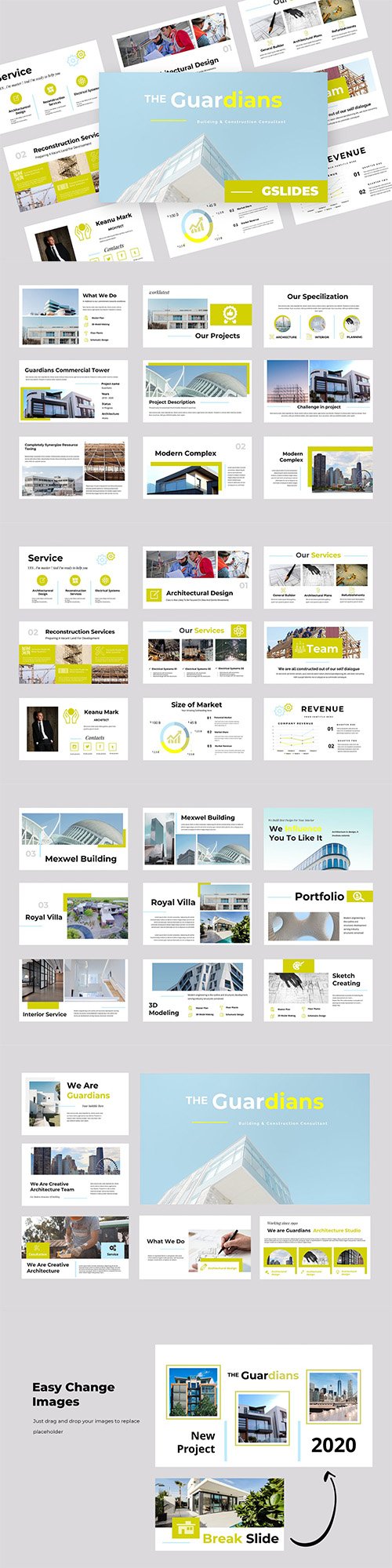 Guardian - Architecture PowerPoint, Keynote and Google Slides Template