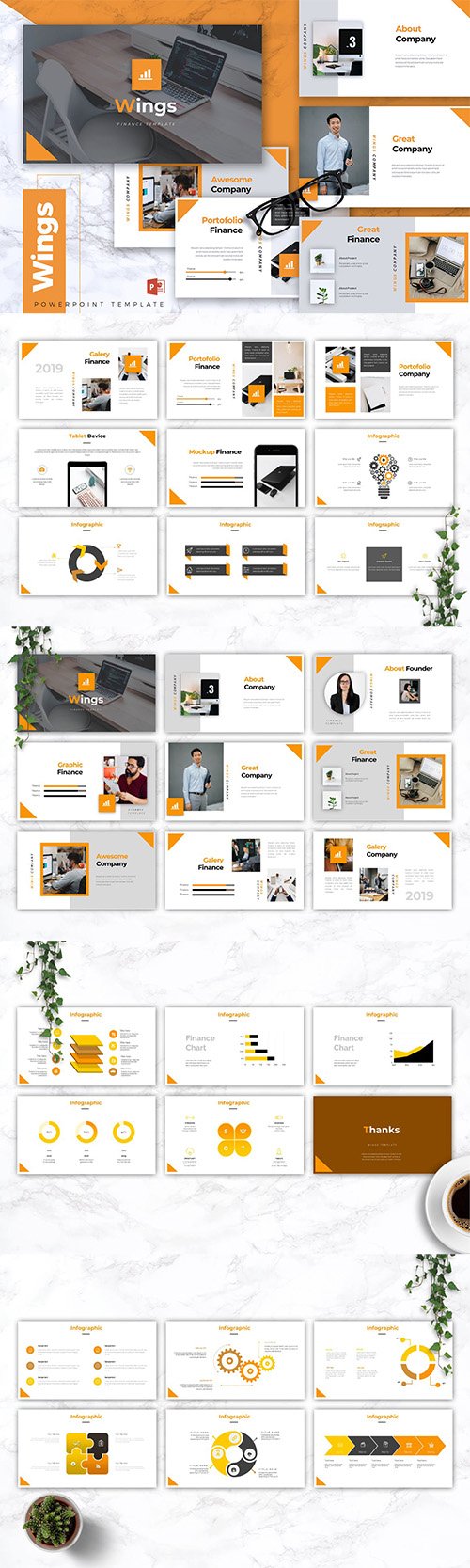 WINGS - Finance PowerPoint, Keynote and Google Slides Template