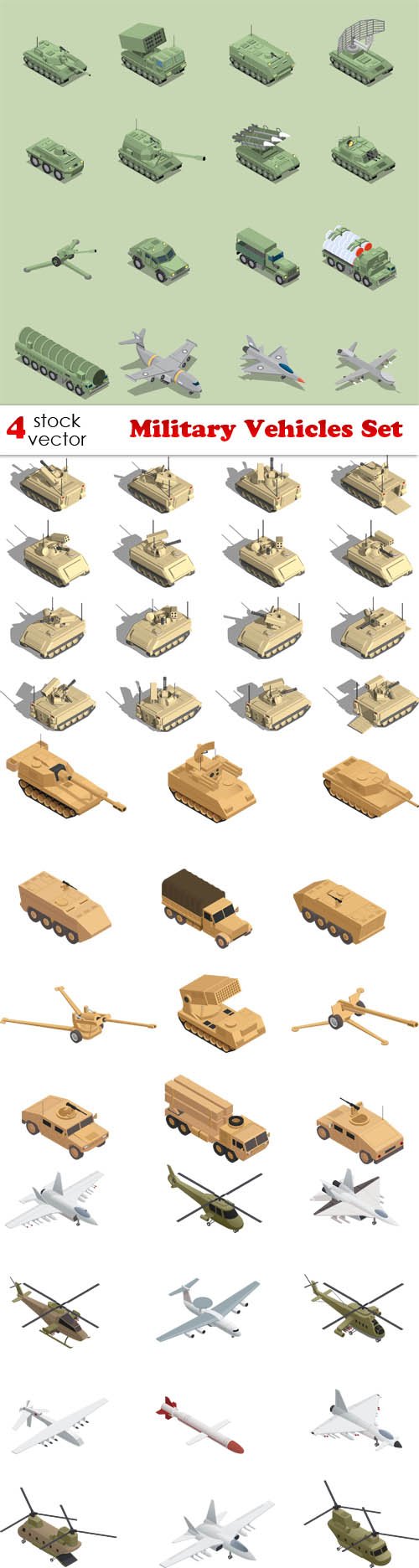 Vectors - Military Vehicles Set