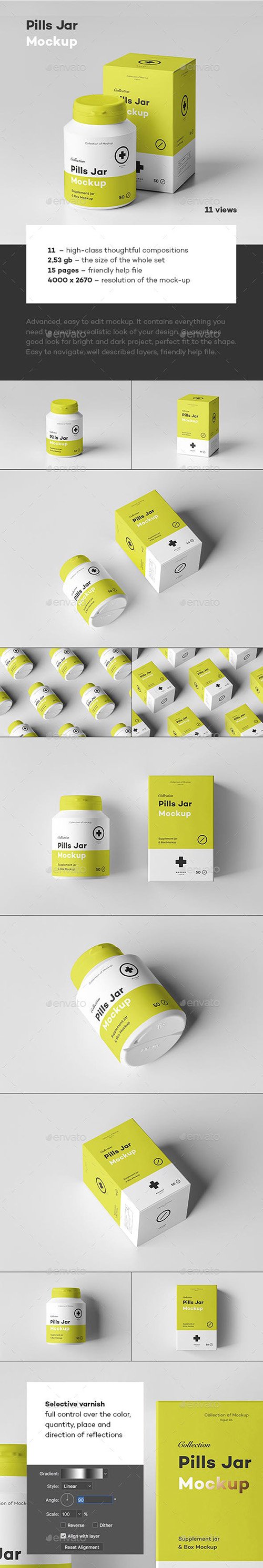 Pills Jar Mock-up 23411479