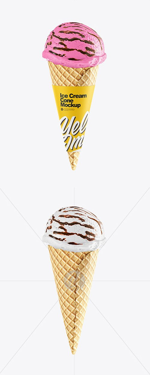 Ice Cream Cone Mockup 53414