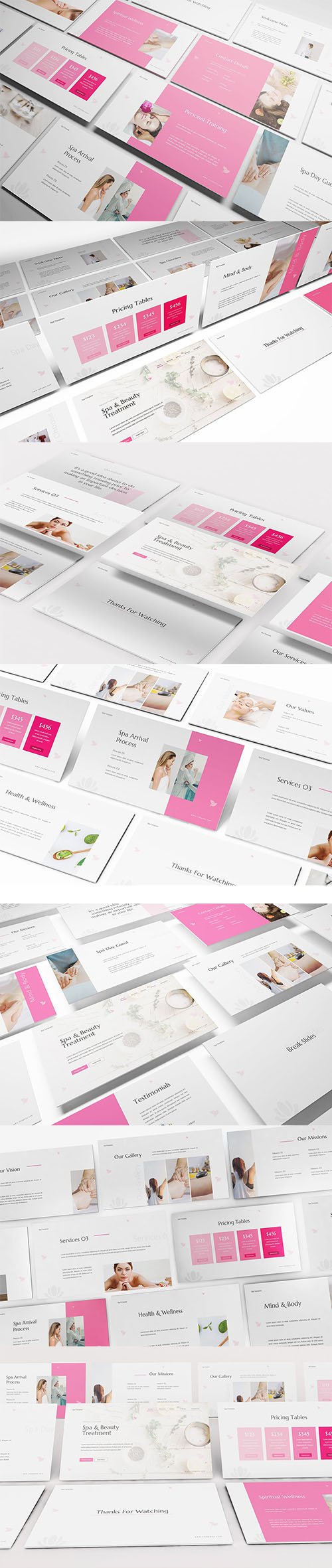 Luxury Spa Powerpoint, Keynote and Google Slides Template