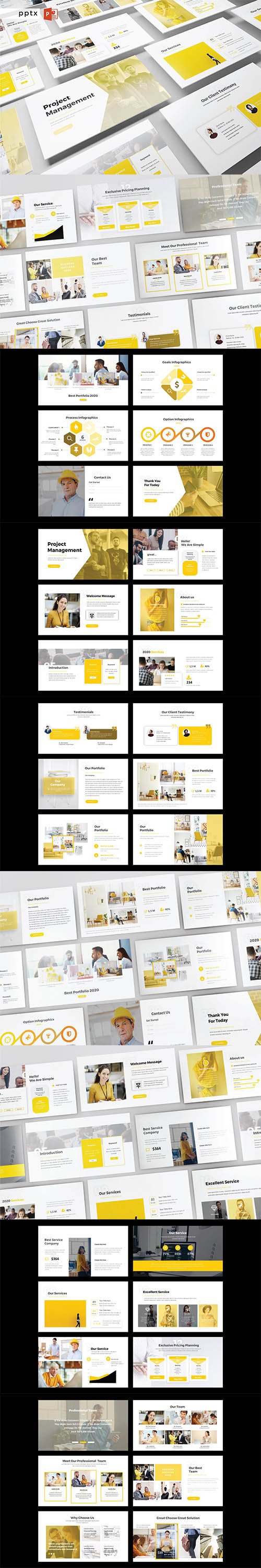 PROJECT MANAGEMENT Powerpoint, Keynote and Google Slides Template